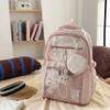 Zaino Ins giapponese nuovo ad alto valore, fresco e dolce, borsa pain, zaino leggero e di grande capacità per studenti delle scuole medie e superiori