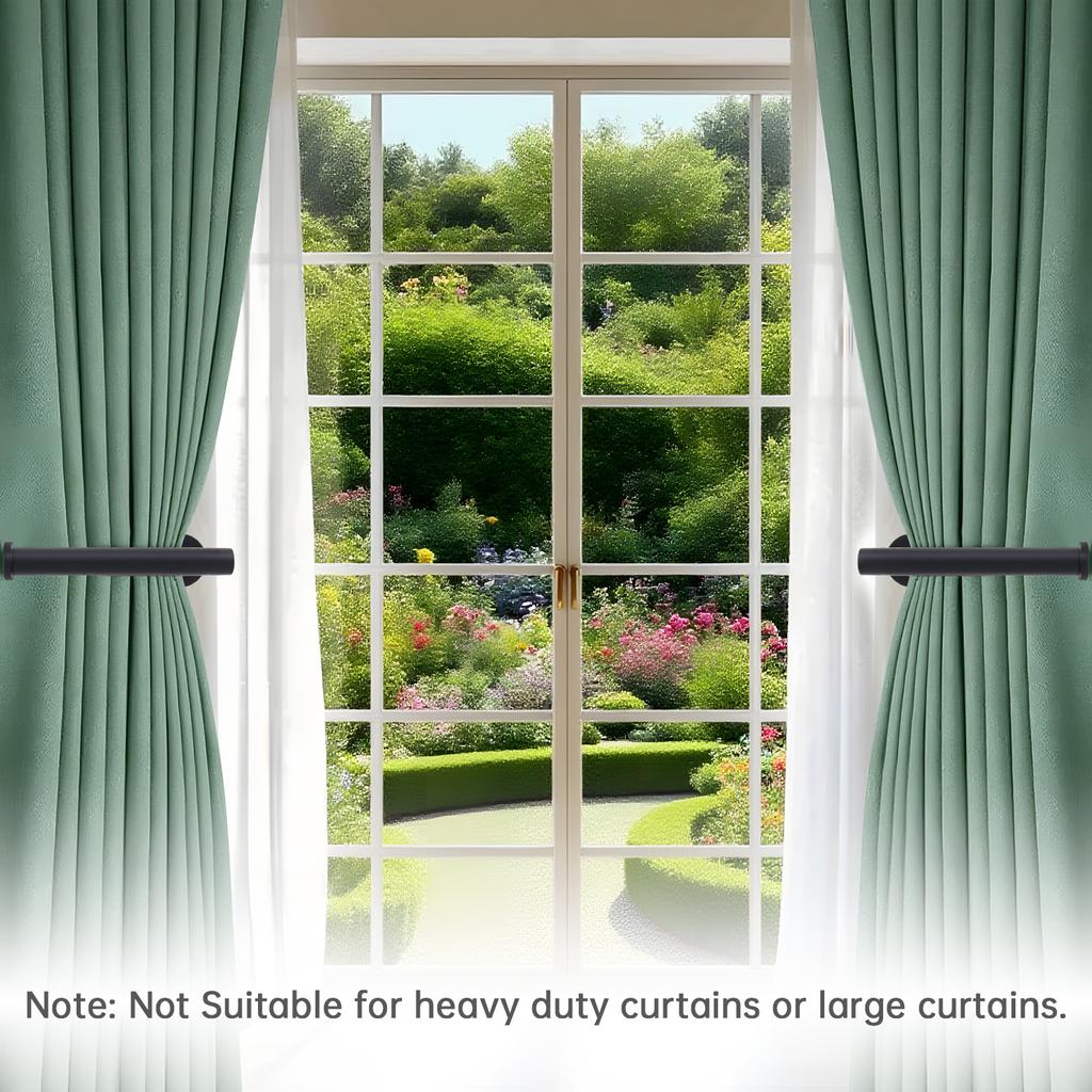 2 Pcs Black Wall Mounted Curtain Holdback Hooks Household Window Curtain Side Pull Back Fixed Holders Home Decor Accessories