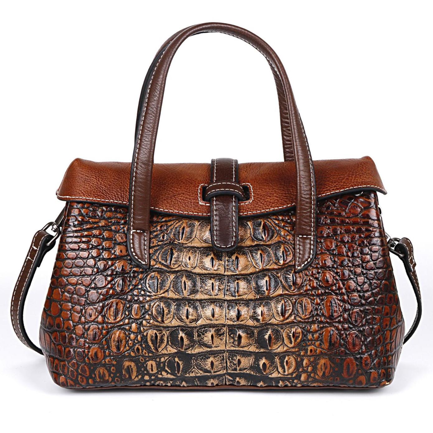 

Сумки из натуральной кожи с тиснением ручной работы, женские сумки, дизайнерские сумки высокого качества на плечо и через плечо чёрный