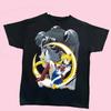26 Street Amerikanisches Unisex und Damen 80er Jahre Vintage Gefühl Zweidimensionale Kurzarm-T-Shirt Mondhase Sailor Moon