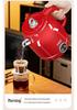 Wanlida Red Stainless Steel Smart Electric Kettle with Double-Layer Anti-Scald Insulation and Constant Temperature Control.