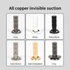 Ultrathin Concealed Solid Brass Magnetic Door Stopper