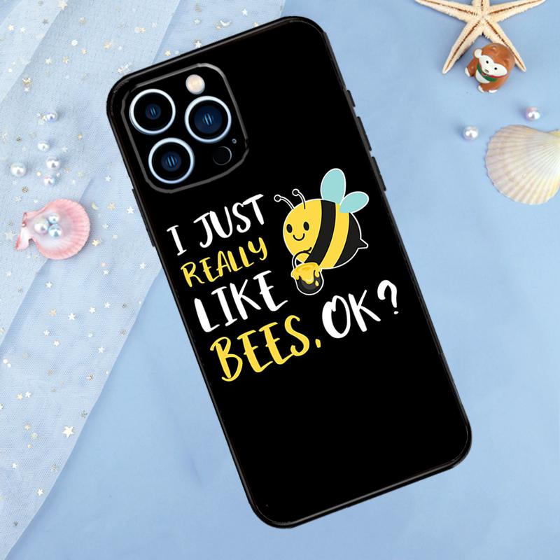 Honeycomb Honey Bee Case For iPhone 17 Pro Max 16 15 14 13 12 11 Pro Max Plus 12 13 Mini 16e 17 Air Back Cover