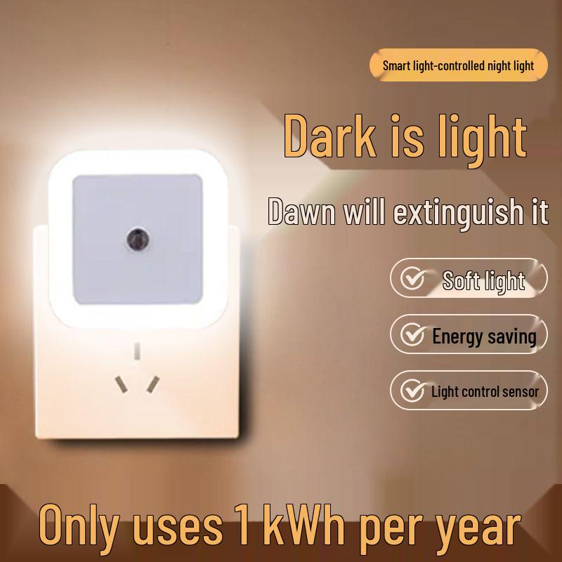 Smart LED Plug-In Sensor Light: Energy-Saving, Light-Controlled Night Light, Perfect Novelty Gift