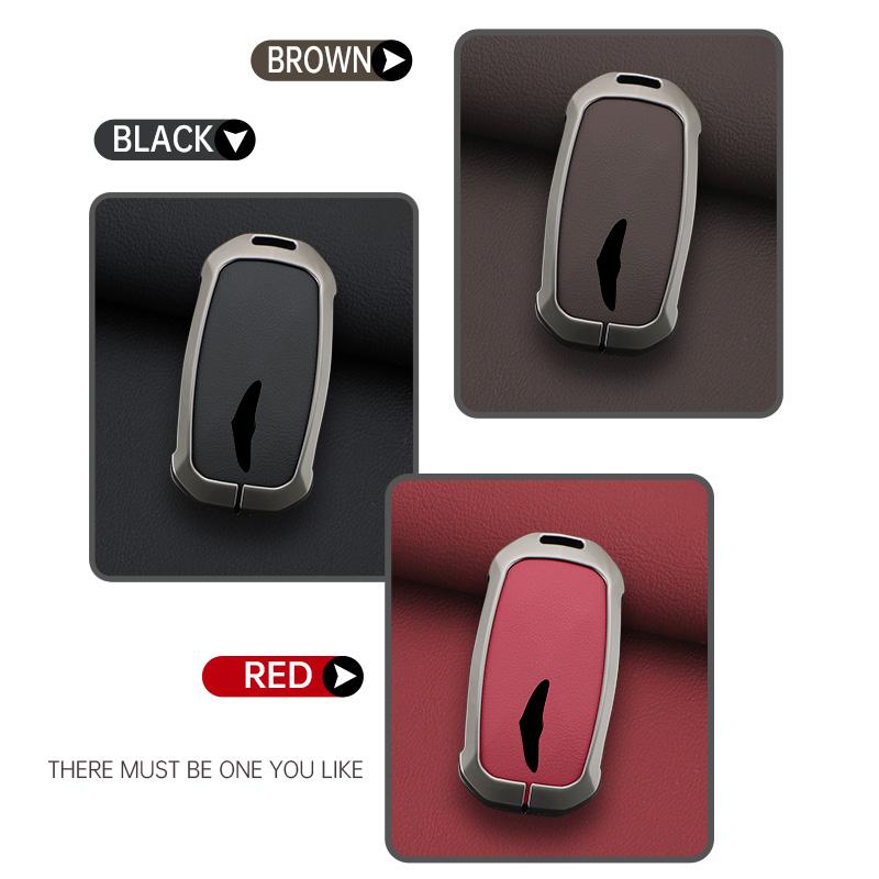 Interior Mouldings Car Key Cover Remote Case For Hyundai Genesis G80 2023 2024 2025 G70 G90 G90RS4 GV60 GV80 Zinc Alloy Keychain