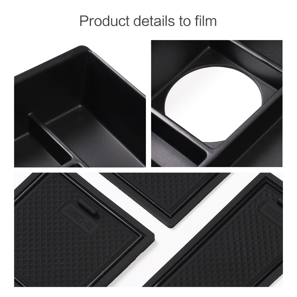 For Dacia Spring 2021-2023 Center Console Storage Box Central Armrest Tray Cup Holder Car Accessories Organizer Tidying