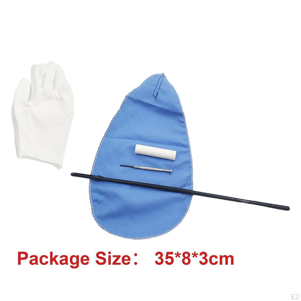 Flute Cleaning Set Cloth Supplies Care Accessories Tool Music Instrument