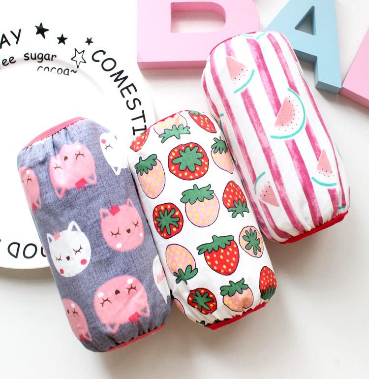 3 Pairs Baby Cotton Arm Sleeves - Stain-Resistant & Waterproof Cartoon Design for Autumn/Winter