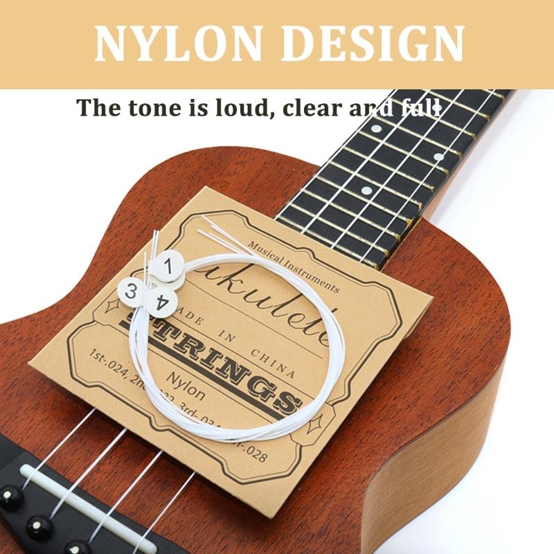 Replacement Accessory Ukulele Nylon String Parts for Ukelele Ukulele String Set
