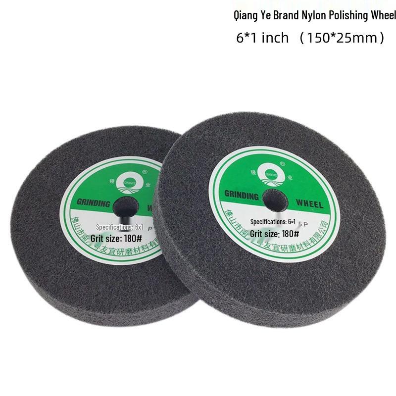 6x1" Stainless Steel Polishing & Grinding Nylon Fiber Wheel, 150x25mm