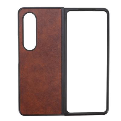 Folding Screen Phone Case Scratch Proof Shockproof Synthetic Leather Phone Shell for Galaxy Z FOLD 4