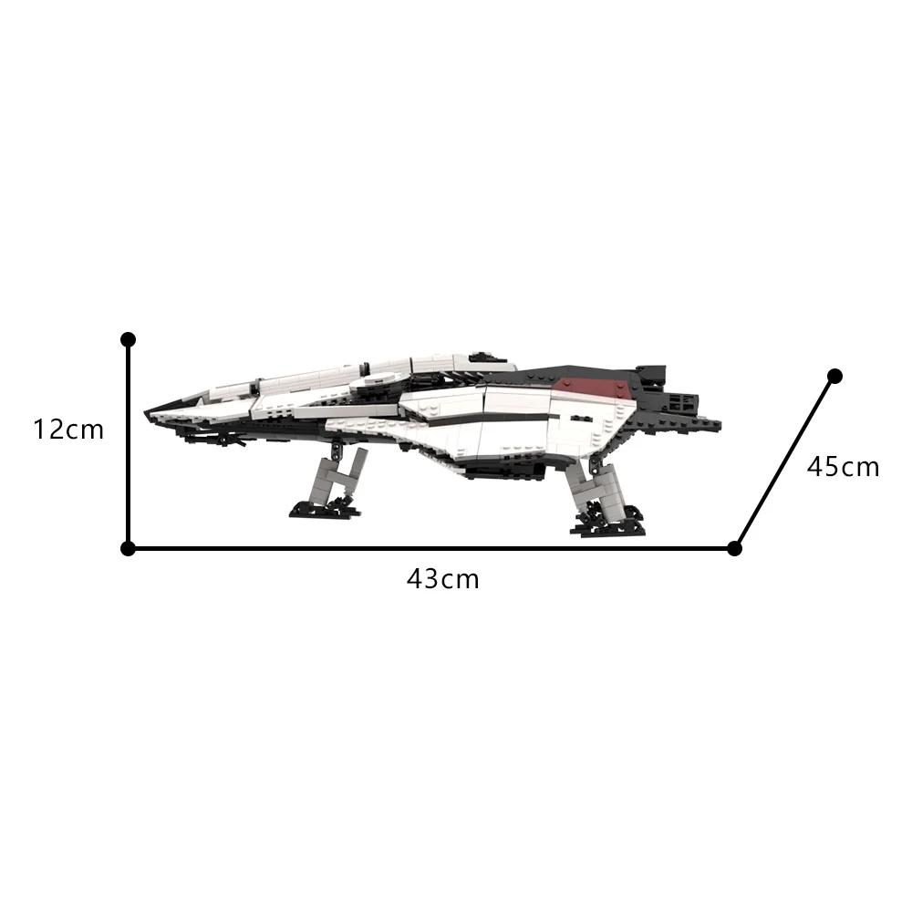 Non-Toxic Gobricks Moc Space Citizen Crusader Mercury Ships Bricks Model Interstellar Transport Spaceship Spacecraft Building Blcoks Toys