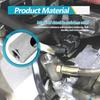 Stainless Steel Oil Pressure Sensor Adapter, With 1/8 NPT Tee Oil Pressure Gauge Fitting Turbo Supply Feed Line Connector for Turbo Supply Feed