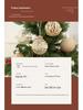 Striped Transparent Linen Christmas Ball Ornaments Set for Tree Decoration