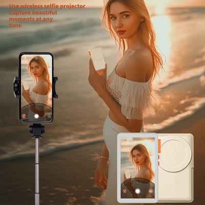 2025 RK-X40F Magnetic Vlog Selfie Monitor Screen for Smartphone Rear Camera Selfie Vlog Live Stream for iPhone 16 15 Pro Max