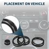 TUCKBOLD AC Air Conditioning Media Volume Control Switch Knob Cover Ring for Land Rover