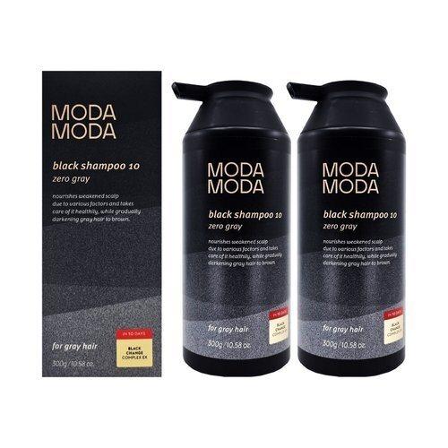MODA Zero Gray Black Shampoo 10 300g 2ea Hair Loss Gray Dye_692075 MODA Black Shampoo 300g x 2
