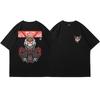 Gundam Shortsleeved Printed Tshirt 2025 Summer Male Tide Brand Cartoon Printing Pure Cotton Loose Youth Round Neck Tshirt