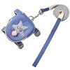 (bleu L)Harnais de poitrine et laisse pour chat et chien