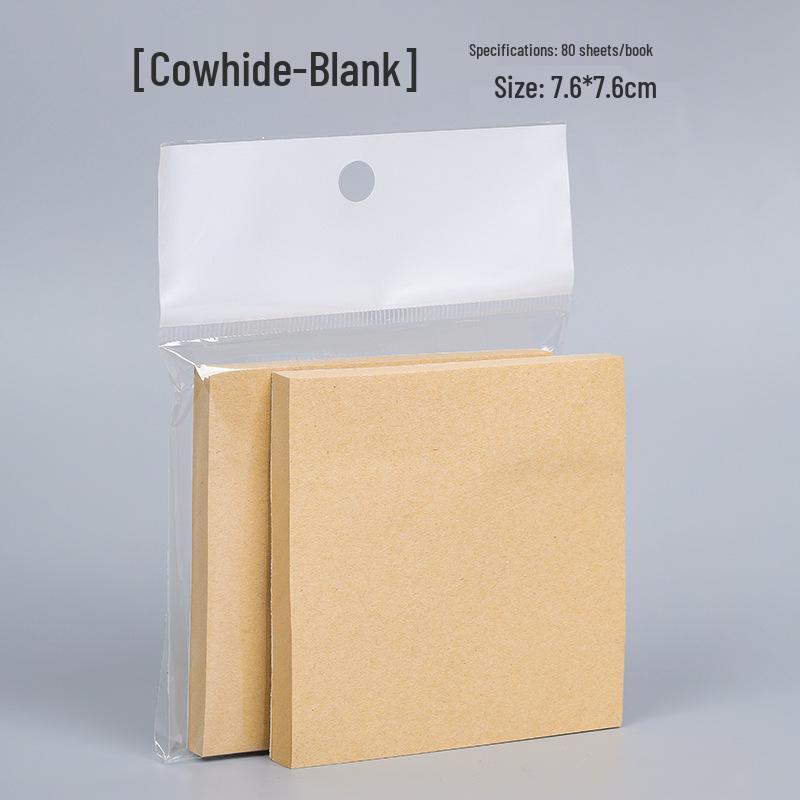 Creative Minimalist Sticky Notes: Strong Adhesion, Tear-Free, Portable Notebook for Students & Office Use
