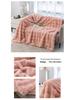 Cozy Plush Faux Rabbit Fur Blanket - All-Season Sofa or Office Nap Cover