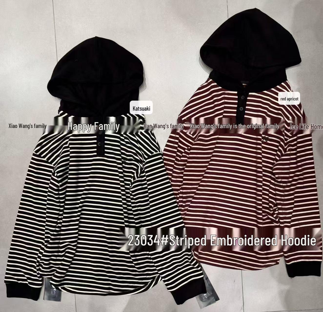 

Худи в корейском стиле на зиму 23034 от Xiao Wang, повседневная тельняшка большого размера с капюшоном One Size абрикосовый/красный