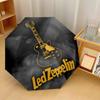 Led Zeppelin Druck 8?Rippen Automatischer Regenschirm Winddicht Leicht Faltbarer Regenschirm Für Reisen im Freien