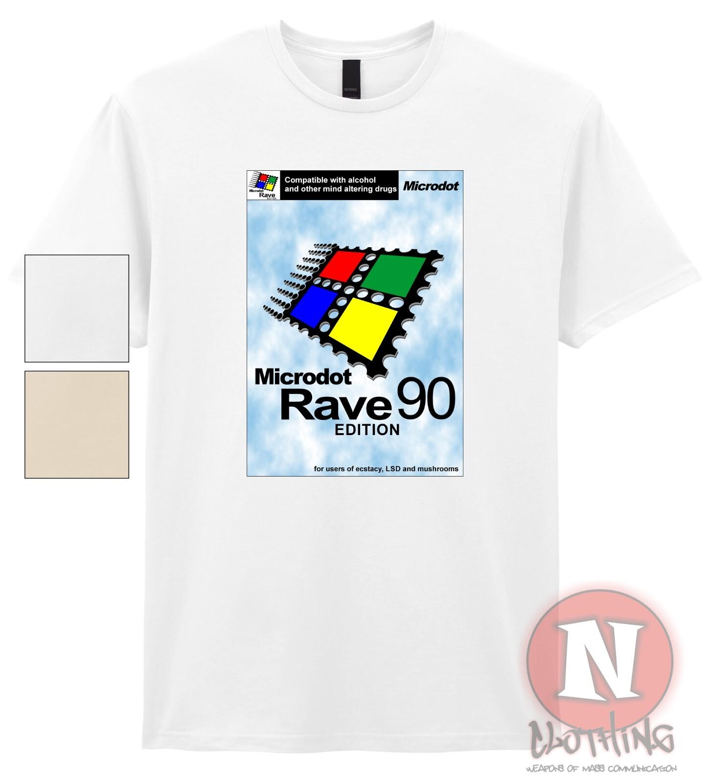 

Microdot Rave 90 Camiseta Temprano 90s Música Dance Edm Orgánico Pesado 3XL