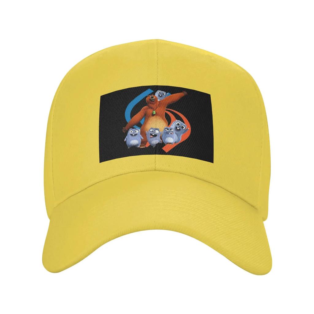 Unisex Baseball Hats Bear and Lemmings, Toddler Crew Neck Outdoor Streetwear Summer Sports Baseball Caps Hip Hop Cap Casquette