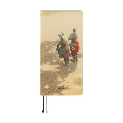 Hobonichi Techo 2027 Weeks Versione Inglese Miyakoshi Akiko Once Spring Inizio Gennaio Planner Settimanale Sinistra Sottile Verticale