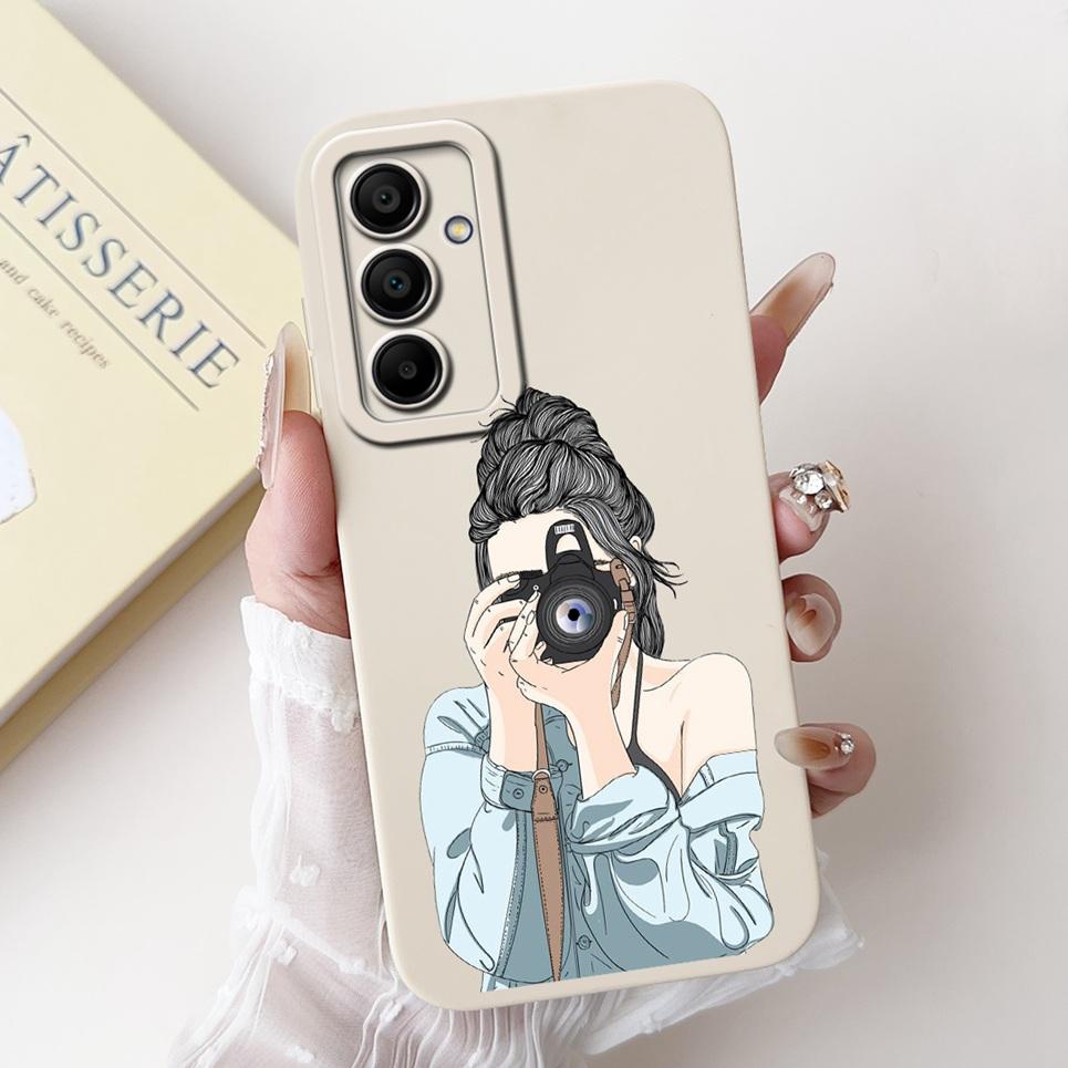 For Samsung Galaxy A16 5G SM-A1600 A166B Back Cover Coque 6.7" Funda Flower Butterfly Women Fashion Phone Case Liquid Silicone