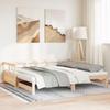 VidaXL Daybed and Trundle Bed and Mattress 90x200 Cm Solid Pine Wood 3321041