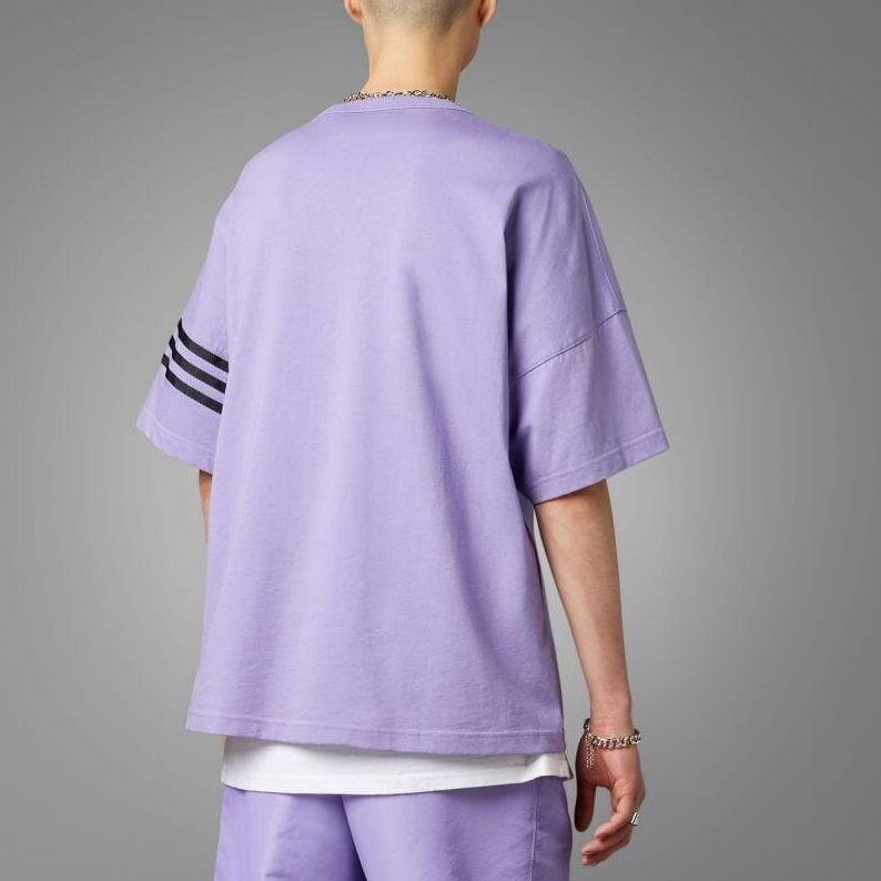 Adidas Originals Adicolor Neuclassics Solid Crew Neck Short Sleeve T-Shirt Men Tops Lilac-Purple HR3291