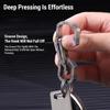 Key Carabiner Quick Release Small Outdoor Climbing Carabiner Clip for Keys Ti Alloy TC4 Load Bea  10KG 5mm Thickness Key   Carabiner