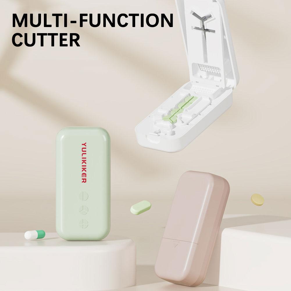 Tablet Cutter,Weekly Medicine Storage Organizer,Pill Box Holder Container,Pill Case,Medicine Tablet Portable Dispenser Organizer