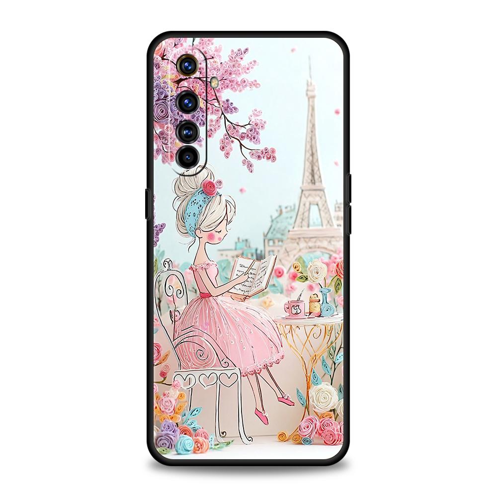 

Чехол для телефона для Oppo A17 A31 A54 A57 A78 A79 A80 A98 Find X5 X6 Reno 7 8 10 11 12 13 F Pro 5G Мягкий ТПУ Чехол Мультяшная Девочка Fundas oppo A80
