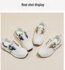 2024 Women's Lightweight Large Leather Running Shoes: Korean-Style Casual Sneakers