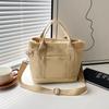 New versatile women's canvas tote bag large capacity shoulder portable environmentally friendly shopping bag leisure art canvas bag