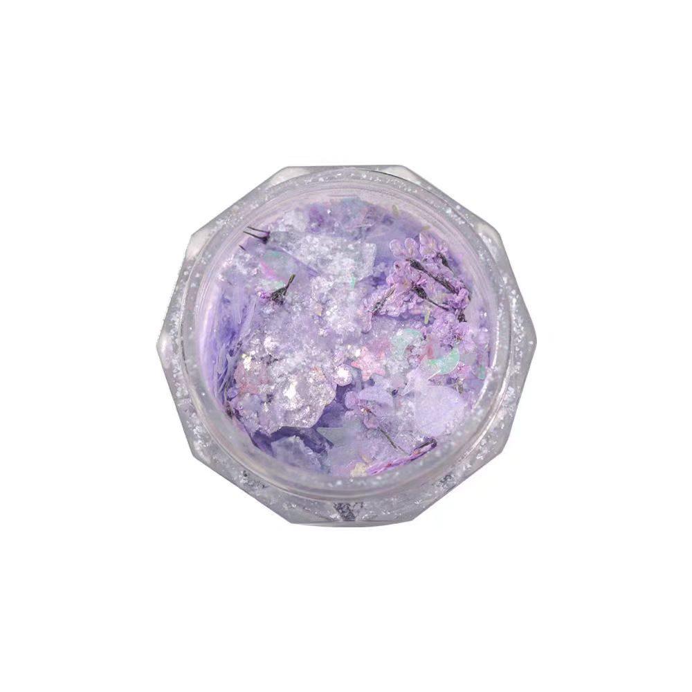 Iridescent Shell & Opal Glitter Nail Art Sequins - Mixed Style Dreamy Cloud Brocade