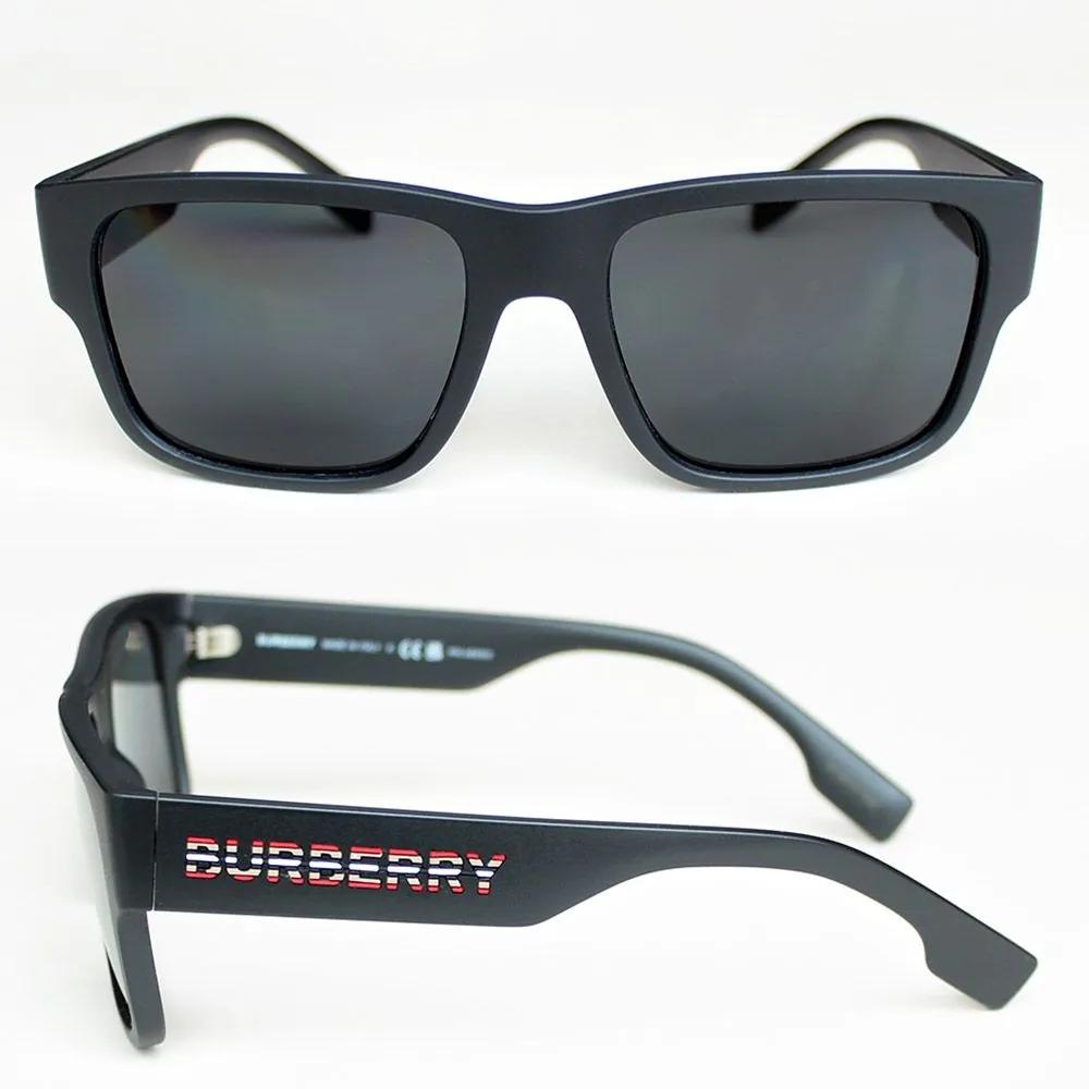 

Burberry Polarized Sunglasses B4358 Matte Black 3464/81 Large Square Horn-rimmed Burberry sunglasses B4358