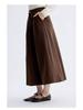 Woolen High-Waisted A-line Winter Midi Skirt