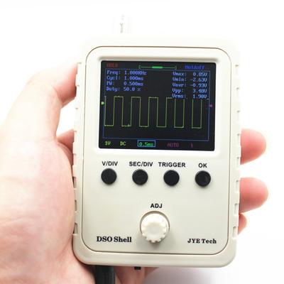 Zmart Digital Oscilloscope DIY Kit TFT Soldering Electronic Learning Set Handheld Pocket Size 1MSa/s 0-200KHz 2.4"