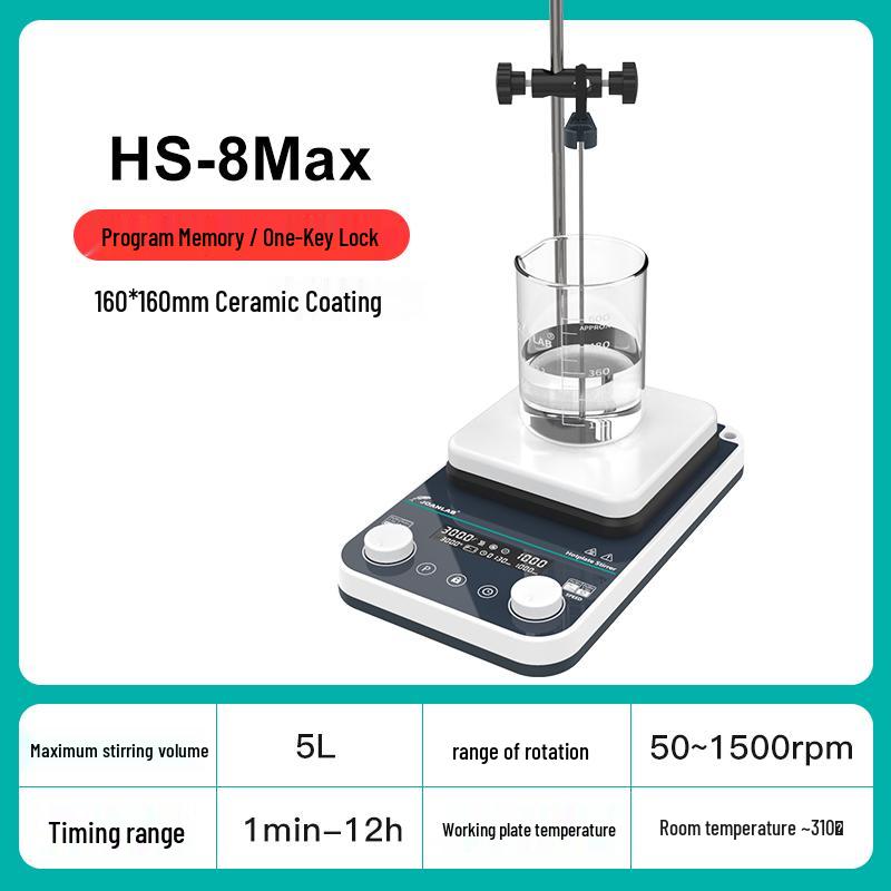 Digital Magnetic Stirrer with Temperature Control and High-Temp Display for Laboratory