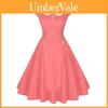 Fashion Women Dress With Sweet Peter Pan Collar Featuring Elegant High A-line Design