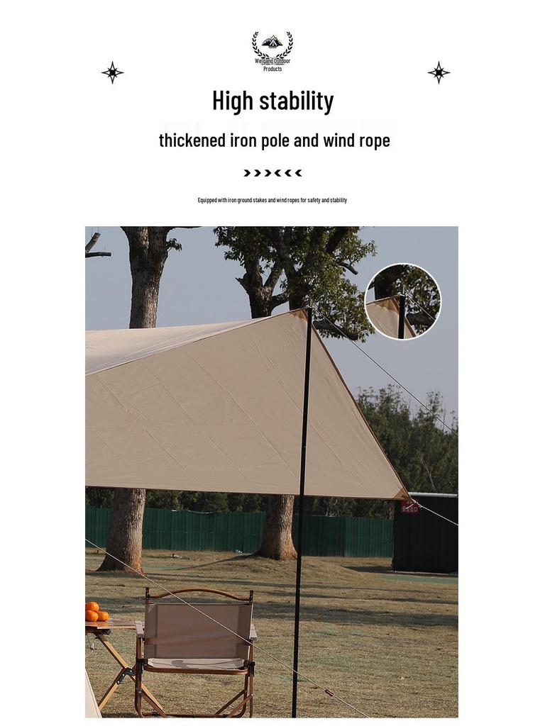 Self-Inflating Outdoor Tent: Easy Setup, Two-in-One Cabin & Awning for Camping or Home Use