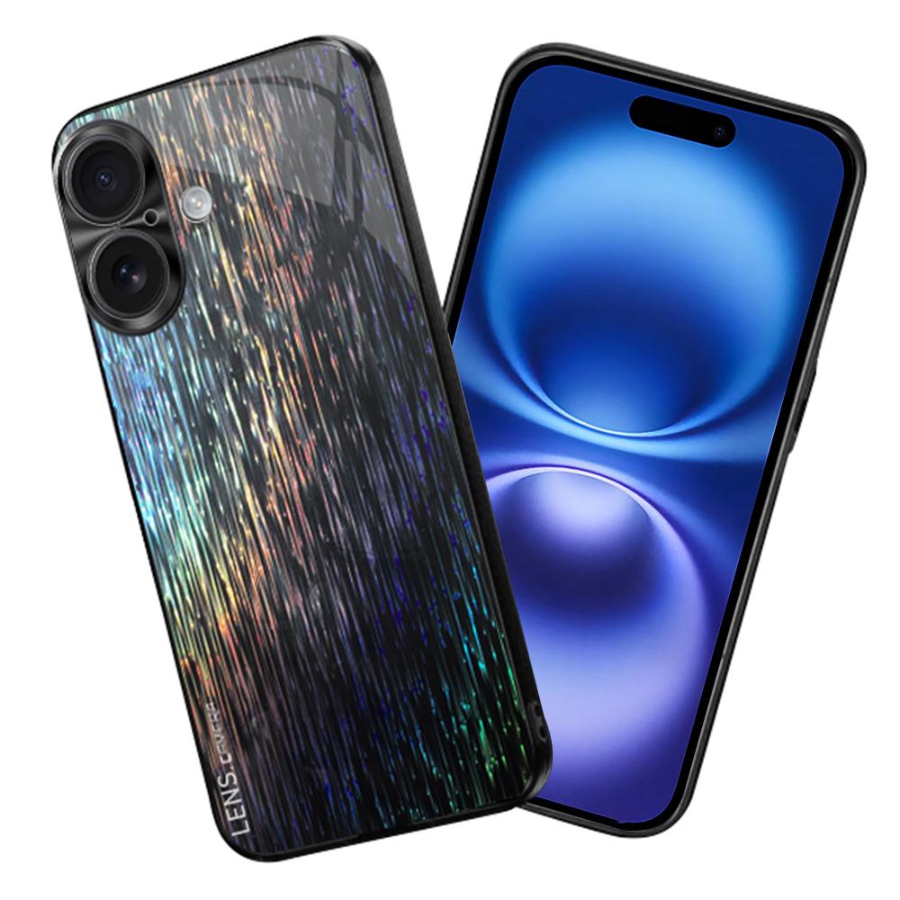 For iPhone 16 Plus Cover Dazzling Color Style Shockproof Phone Case A