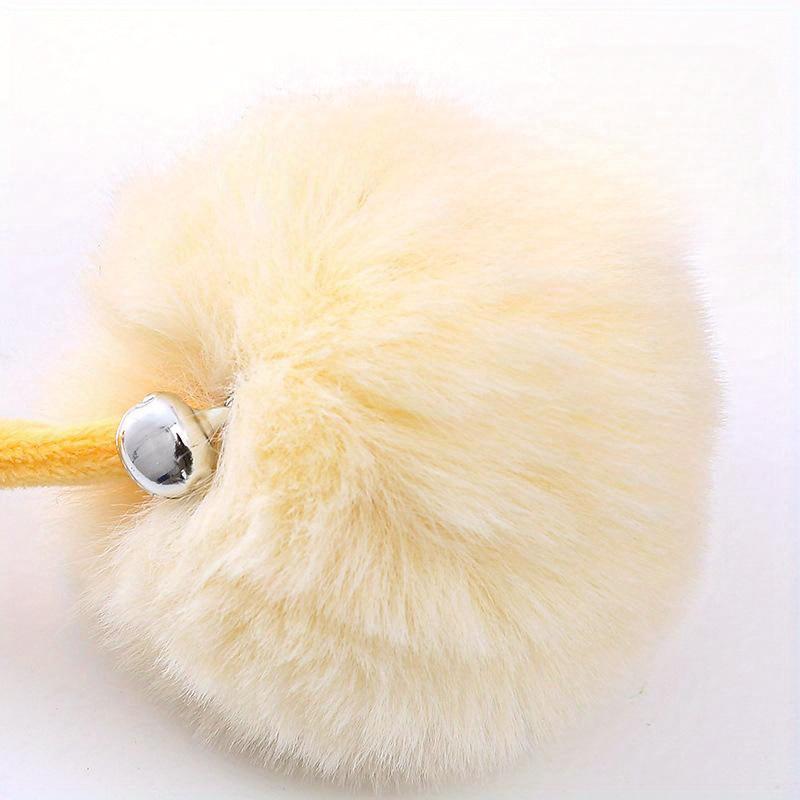 Interactive Cat Toy Funny Cat Stick Plush Spring Ball Self-Hey Hanging Door Kitten Toy Teaser Cat Wand With Bell Pet Accessories