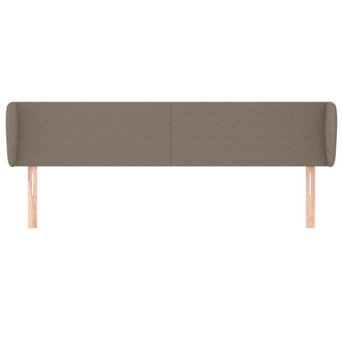 VidaXL Headboard with Ears Taupe 163x23x78-88 Cm Fabric3116874