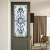 Yousheng Privacy Window Film Vintage Stained Glass Style Static Window Cling Decorative Glass Sticker for Cabinet Bathroom Kitchen Door Panel