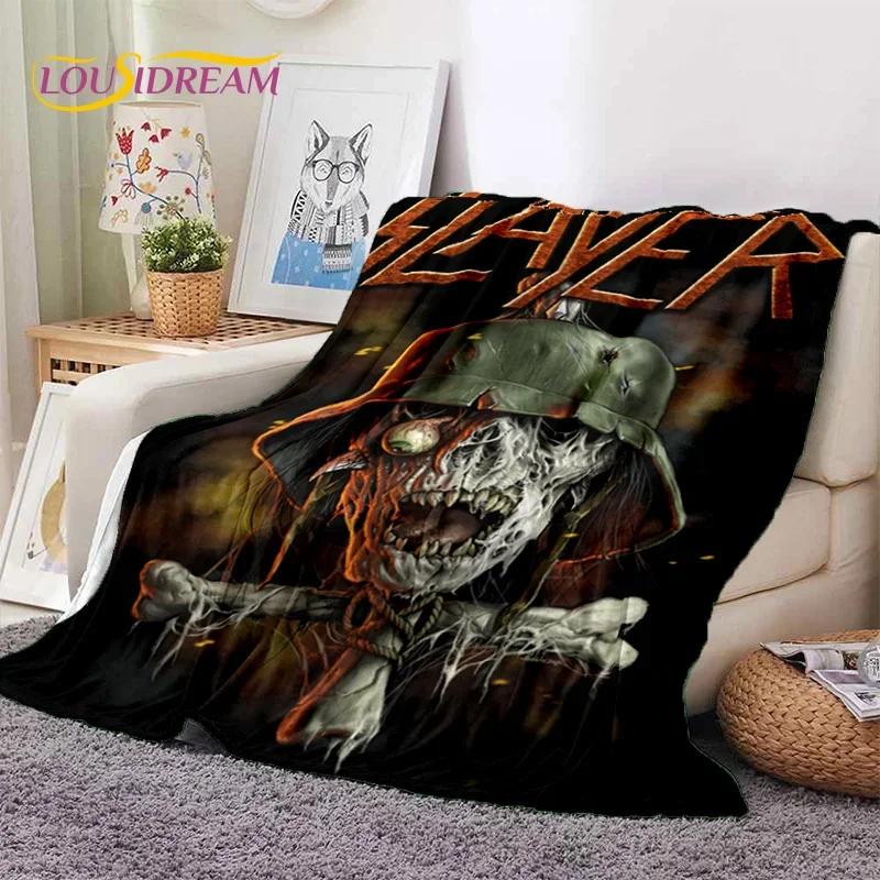 Rock Slayer Heavy Metal Band Soft Flannel Blanket for Beds Bedroom Sofa Picnic,Throw Blanket for Cover Outdoor Leisure Nap Gift
